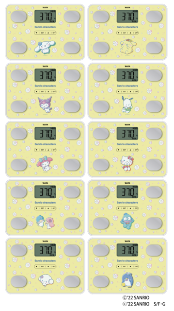 「体組成計サンリオキャラクターズモデル」（C）'22 SANRIO（C）'22 SANRIO S/F・G 著作 株式会社サンリオ