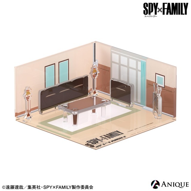 『SPY×FAMILY』限定グッズ“FaMiniature”シリーズ「アクリルジオラマセット アクリチュア 」おうち ver.（C）遠藤達哉／集英社・SPY×FAMILY製作委員会