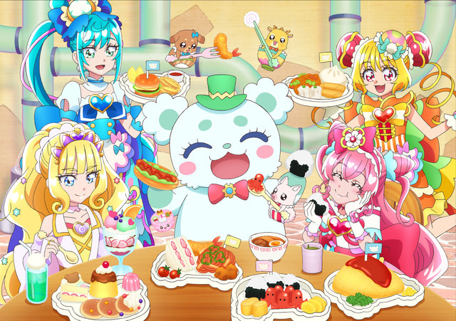 『映画デリシャスパーティ プリキュア 夢みる お子さまランチ！』新カット（C）2022 映画デリシャスパーティ プリキュア製作委員会