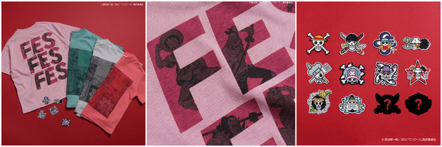 「ONE PIECE（FILM RED）バンダナ柄ワッペン付Tシャツ」2,750円（税込）（C）尾田栄一郎／2022「ワンピース」製作委員会