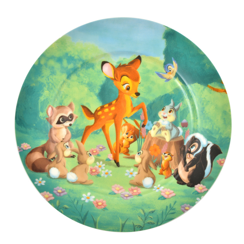 プレートセット『バンビ』80周年記念グッズ イメージ（C）Disney