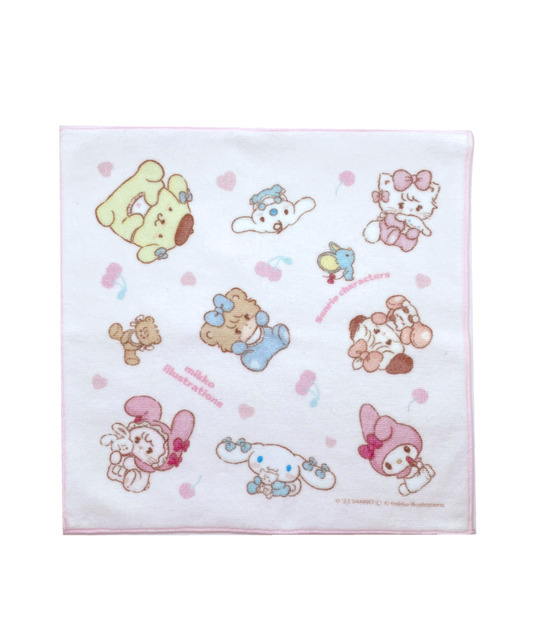 「サンリオキャラクターズ×mikkoキャラクターズ コラボ今治ハンドタオル」（C）2022 SANRIO CO., LTD. APPROVAL NO.L632357