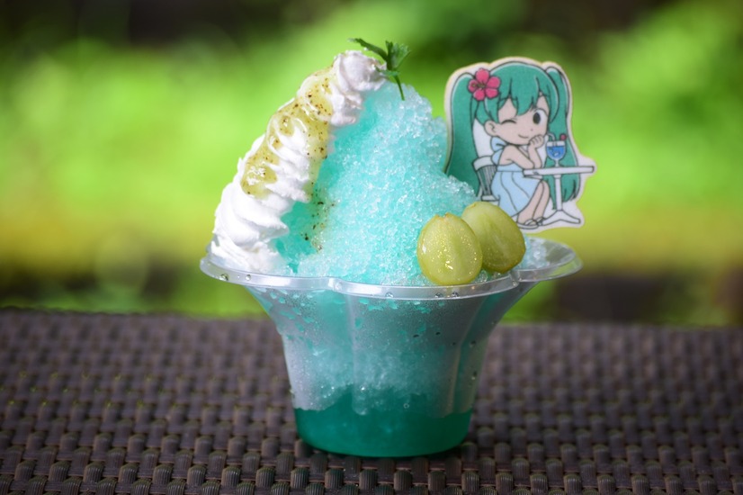 テラスレストラン ENAK「夏のかき氷パーティ☆ミクのエメラルドパインフレーバー」1,200円