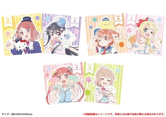 「私に天使が舞い降りた！×サンリオキャラクターズ」クッションカバー（全3種） 各3,300円(税込)（C）椋木ななつ・一迅社／わたてん製作委員会（C）椋木ななつ・一迅社／わたてんプレフレ製作委員会