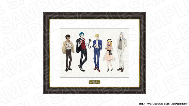 「TVアニメ『ACCA13区監察課』×THEキャラSHOP」メモリアルアート flower ver. 16,500円（税込）（C）オノ・ナツメ/SQUARE ENIX・ACCA製作委員会