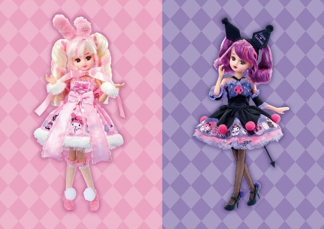 「My Melody Sweet Pink Style」「Kuromi Spicy Black Style」各13,750円（税込）（C）ＴＯＭＹ （C）2022 SANRIO CO.,LTD.TOKYO,JAPAN(L)