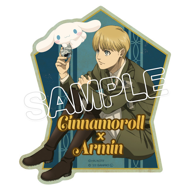 『進撃の巨人×サンリオキャラクターズ』コラボグッズ画像（C）諫山創・講談社／「進撃の巨人」The Final Season 製作委員会 （C）2022 SANRIO CO.,LTD.（L）