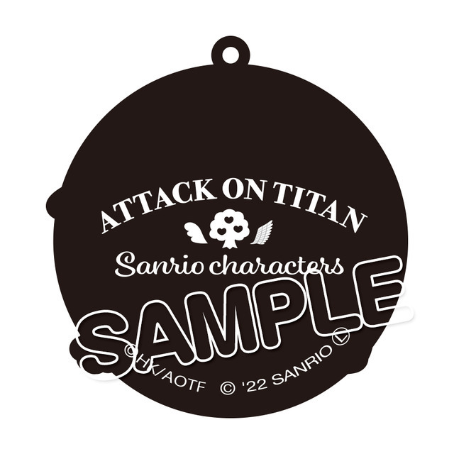 『進撃の巨人×サンリオキャラクターズ』コラボグッズ画像（C）諫山創・講談社／「進撃の巨人」The Final Season 製作委員会 （C）2022 SANRIO CO.,LTD.（L）