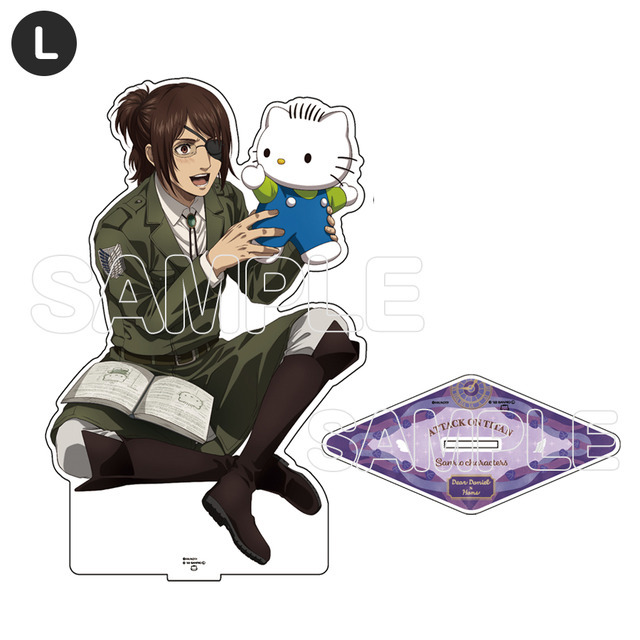 『進撃の巨人×サンリオキャラクターズ』コラボグッズ画像（C）諫山創・講談社／「進撃の巨人」The Final Season 製作委員会 （C）2022 SANRIO CO.,LTD.（L）