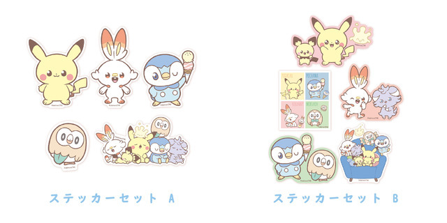 『ポケピース』ステッカーセット A/ステッカーセット B（C）Pokemon.（C）Nintendo/Creatures Inc./GAME FREAK inc.