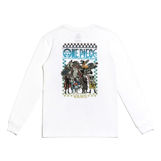 ＜VANSｘONE PIECEコレクション＞ONE PIECE LS BFFWHITE