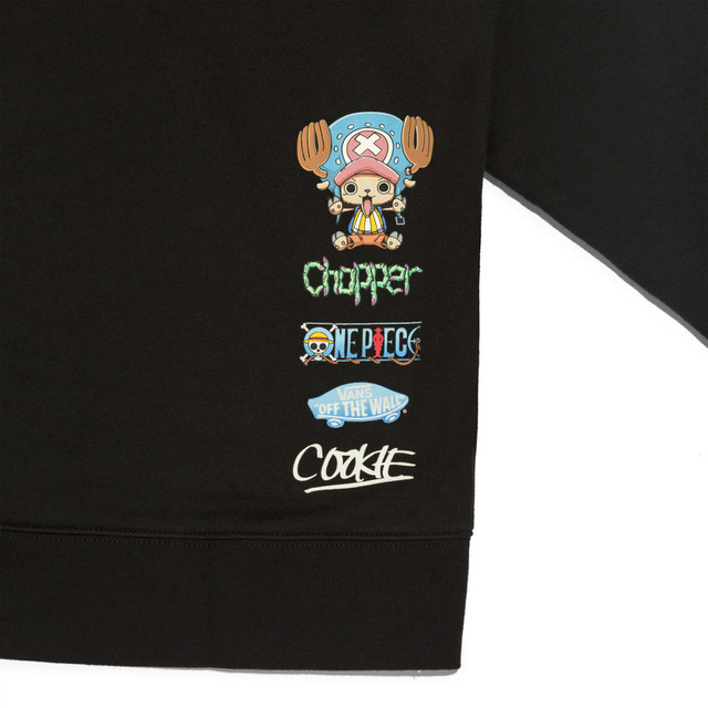 ＜VANSｘONE PIECE by Cokkie!＞ONE PIECE COOKIE! FLEECE PO BLACK