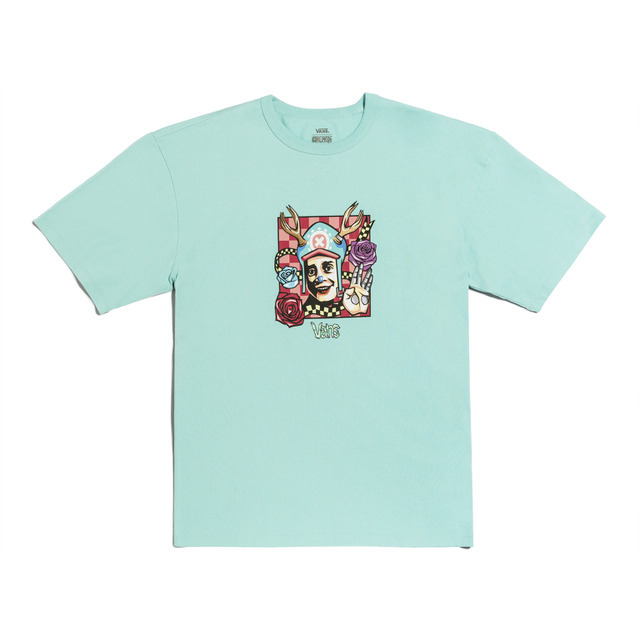 ＜VANSｘONE PIECE by Cokkie!＞ONE PIECE COOKIE! SS TEE AQUA SKY