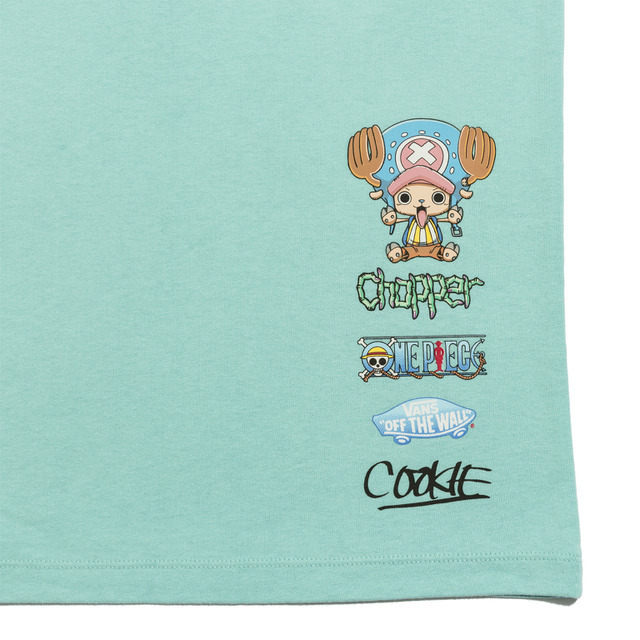 ＜VANSｘONE PIECE by Cokkie!＞ONE PIECE COOKIE! SS TEE AQUA SKY