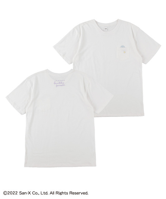 『すみっコぐらし』× ZOZOTOWN記念コラボ「半袖TシャツポケットA」（C）2022 San-X Co., LTD. All Rights Reserved.