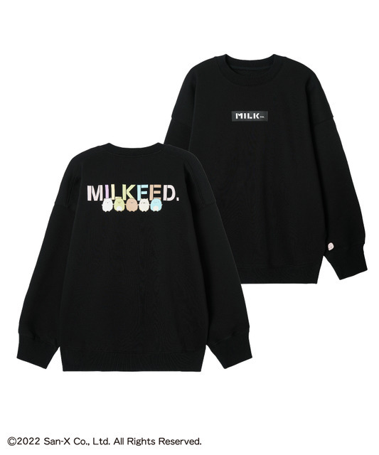 『すみっコぐらし』× MILKFED. コラボアイテム「SWEAT TOP」（C）2022 San-X Co., LTD. All Rights Reserved.