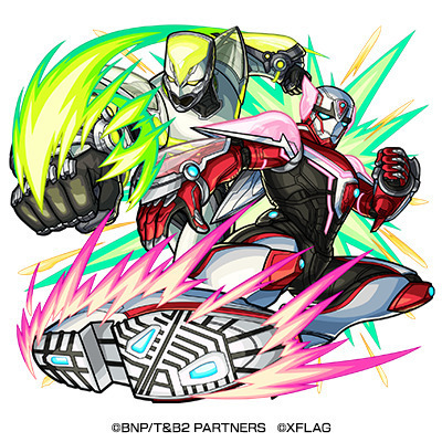 『TIGER & BUNNY 2』パート2  モンスターストライクコラボ（ワイルドタイガー／バーナビー・ブルックスJr.）（C）BNP/T&B2 PARTNERS