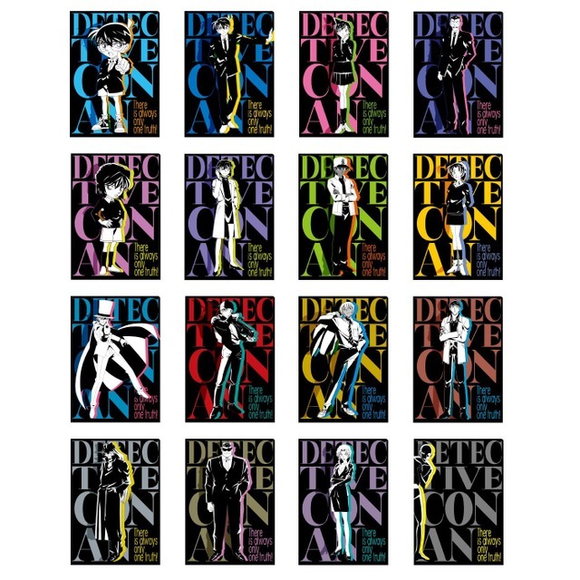 『名探偵コナン』「ソリッドアートシリーズ」クリアファイルコレクション（全16種）（C）青山剛昌／小学館・読売テレビ・TMS 1996