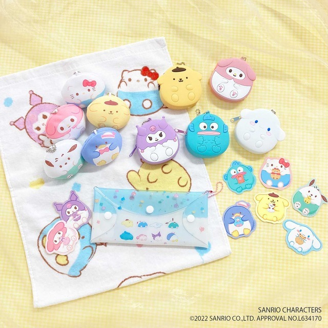 サンリオ×サンキューマートコラボ「ふにゅまる」シリーズ 商品一覧（C）2022 SANRIO CO., LTD. APPROVAL NO. L634170