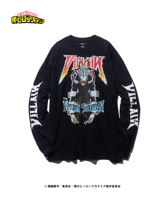 「glamb×僕のヒーローアカデミア」Tomura Shigaraki Long Sleeves T（C）堀越耕平／集英社・僕のヒーローアカデミア製作委員会