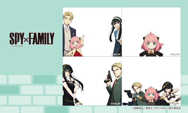 『SPY×FAMILY』×プリ機「ルートミー」プリコラボ_フォージャー家セット（C）遠藤達哉／集英社・SPY×FAMILY製作委員会