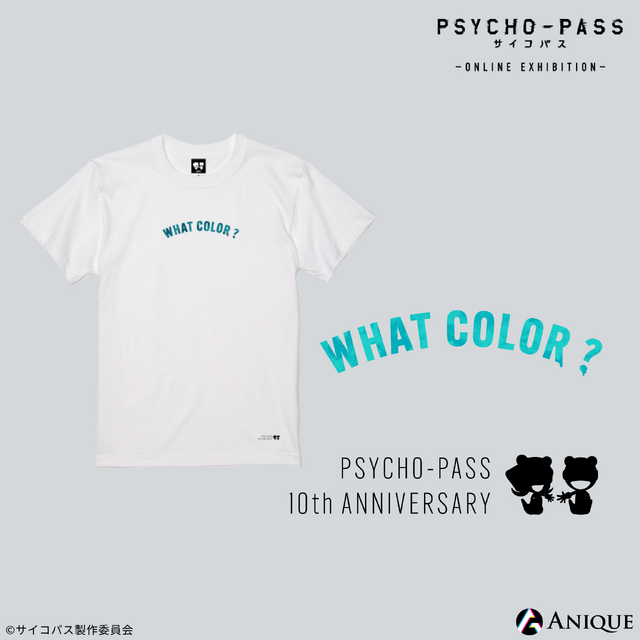 『PSYCHO-PASS サイコパス』‐ONLINE EXHIBITION‐限定グッズ「WC Tシャツ」（C）サイコパス製作委員会