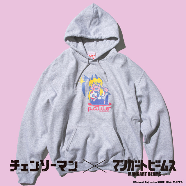 チェンソーマンｘMANGART BEAMS パワーhoodie(C)藤本タツキ／集英社・ＭＡＰＰＡ(C)Tatsuki Fujimoto/SHUEISHA, MAPPA(C)TF/S,M