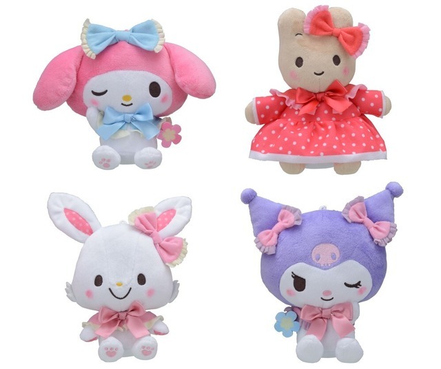 『サンリオ　Pyon Pyon Pyon!!』限定プライズ　ぬいぐるみVol.1　全４種（C） 2022 SANRIO CO., LTD. APPROVAL NO. L635922