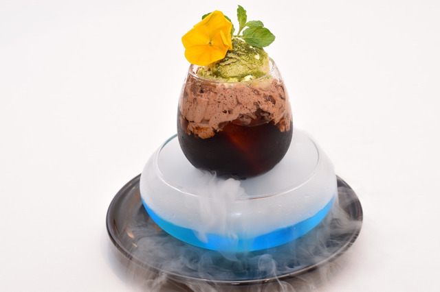 「アニメージュとジブリ展」コラボカフェ　天空のカフェモカフロート（C）Studio Ghibli（C）Kanyada