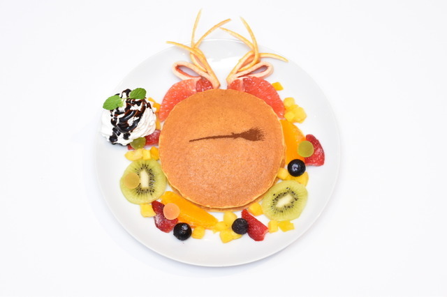 「アニメージュとジブリ展」コラボカフェ　グミチョコパンケーキ（C）Studio Ghibli（C）Kanyada