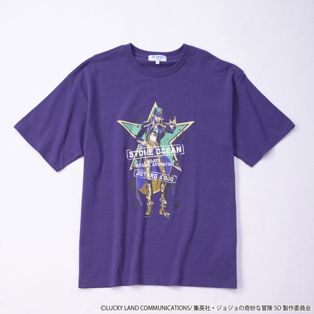 Doublefocus『ジョジョの奇妙な冒険 ストーンオーシャン』Ｔシャツ・ムラサキ（C）LUCKY LAND COMMUNICATIONS/集英社・ジョジョの奇妙な冒険SO製作委員会