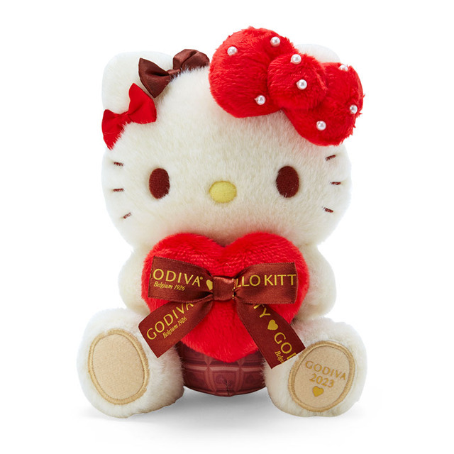 「ハローキティ ドール&GODIVA 2023」ぬいぐるみ（C）23 SANRIO