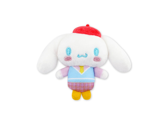 サンリオピューロランド「Sweets Puroland～フレフレ★ピューロ学園～」ぬいバッジ　シナモロール（C）2022 SANRIO CO., LTD. TOKYO, JAPAN