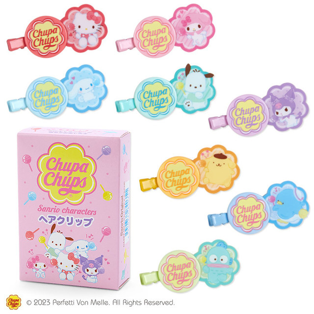 チュッパチャプス×サンリオ「シークレットヘアクリップ」（C）2023 Perfetti Van Melle. All Rights Reserved. （C）’23 SANRIO