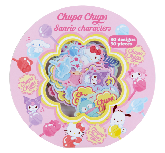 チュッパチャプス×サンリオ「シールセット」（C）2023 Perfetti Van Melle. All Rights Reserved. （C）’23 SANRIO