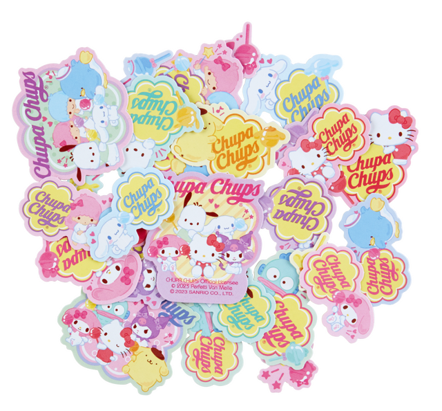 チュッパチャプス×サンリオ「シールセット」（C）2023 Perfetti Van Melle. All Rights Reserved. （C）’23 SANRIO