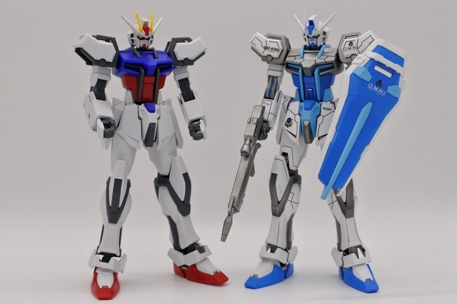 「EG ストライクガンダム」スノーイメージカラー塗装◎制作・撮影：降月海弥