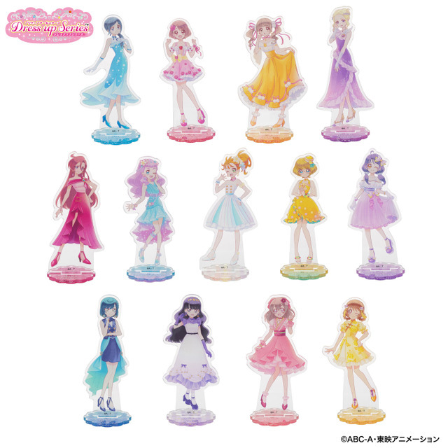 「プリキュアオールスターズ ドレスアップシリーズ アクリルスタンド」（C）ABC-A・東映アニメーション