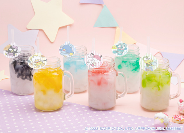 はぴだんぶい わいわいクッキングカフェ「甘酸っぱいミルキードリンク」（C）2023 SANRIO CO., LTD. APPROVAL NO. L636689