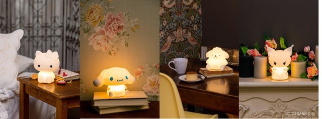 宝島社「お部屋ライト」シリーズからサンリオキャラクターが4種登場（C）2023 SANRIO CO., LTD. APPROVAL NO. L638578