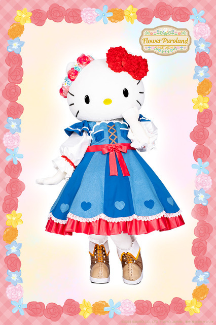 「Flower Puroland」フローリスト姿のハローキティ（C）2023 SANRIO CO., LTD. TOKYO, JAPAN 著作 株式会社サンリオ