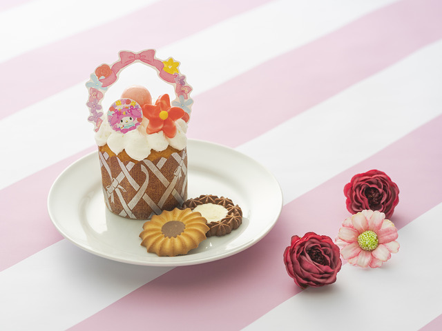 「Flower Puroland」マイメロディモチーフの「フラワーバスケットマフィン～プレーン～」（C）2023 SANRIO CO., LTD. TOKYO, JAPAN 著作 株式会社サンリオ