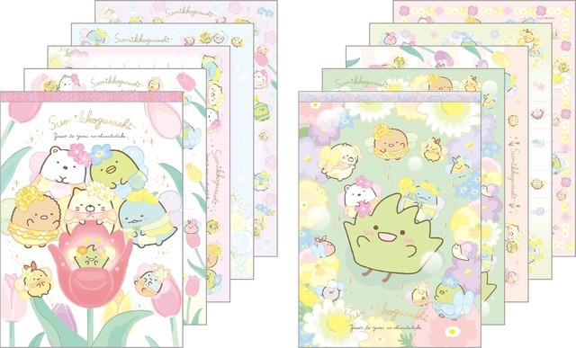 『すみっコぐらし』新テーマ「ざっそうとようせいのお花畑」メモパッド グッズ画像（C）2023 SAN-X CO., LTD. ALL RIGHTS RESERVED.