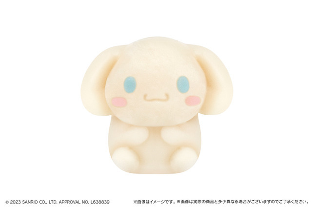 和生菓子の「食べマス　シナモロール 2023」（C）2023 SANRIO CO., LTD. APPROVAL NO. L638839