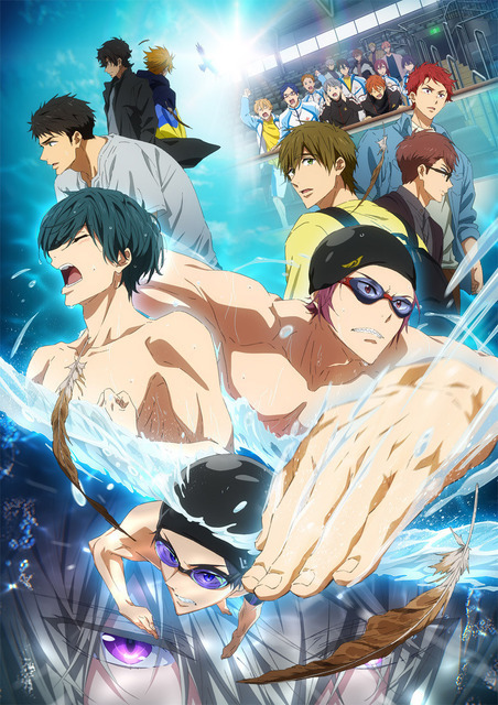 「劇場版 Free!-the Final Stroke-」前編キービジュアル（C）おおじこうじ・京都アニメーション／岩鳶町後援会2021