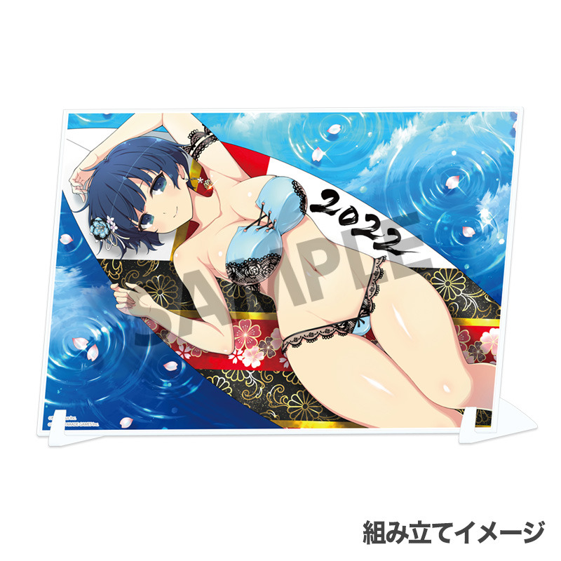 「シノビマスター 閃乱カグラ NEW LINK ビジュアルアクリルプレート」各3,300円（税込）（C）Marvelous Inc.（C）HONEY PARADE GAMES Inc.