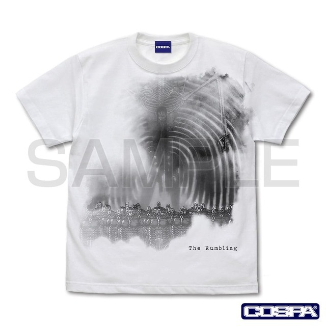 「地鳴らし発動 オールプリントTシャツ」3,300円（税込）（C）諫山創・講談社／「進撃の巨人」The Final Season製作委員会