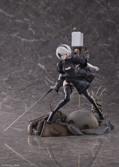 「2B 1/7スケールフィギュア」通常版18,000円（税込）／豪華版26,000円（税込）（C）SQUARE ENIX／人類会議