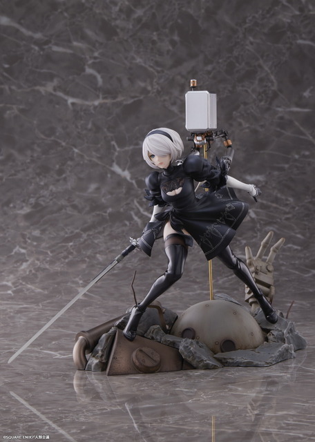 「2B 1/7スケールフィギュア」通常版18,000円（税込）／豪華版26,000円（税込）（C）SQUARE ENIX／人類会議