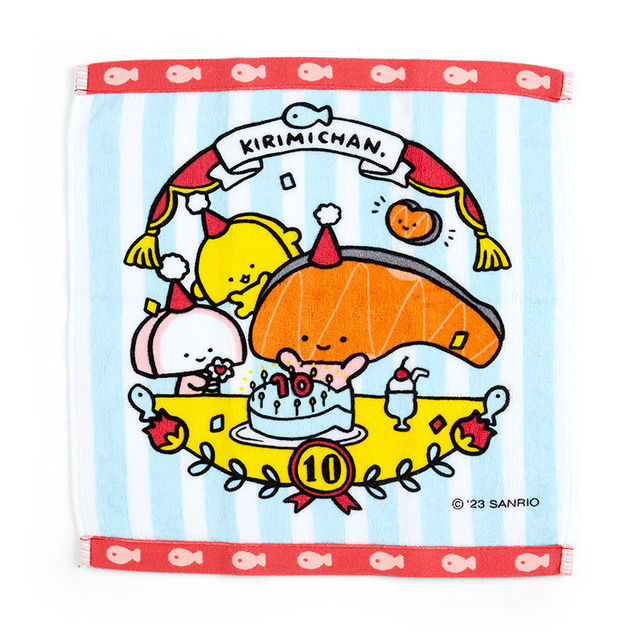 サンリオ「KIRIMIちゃん.10周年デザインシリーズ ハンドタオル」（C）2023 SANRIO CO.,LTD.